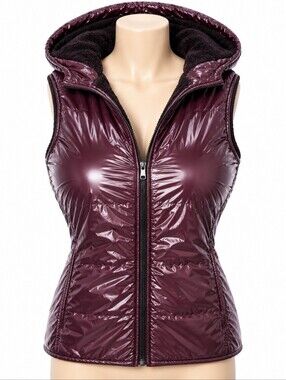 Calvin Klein Vest Reversible Puffer  Women L Y2k Boho Cottagecor Barbie